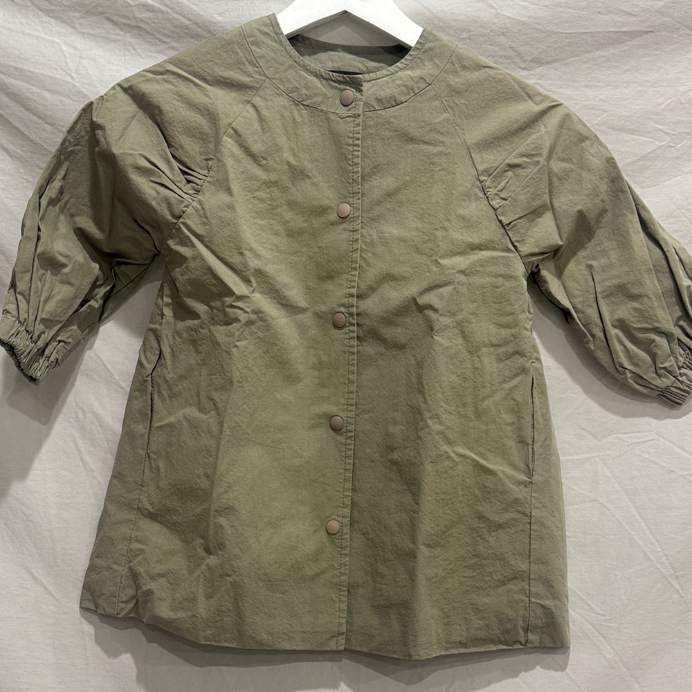 ECLAIR Olive Green Button-Up dress